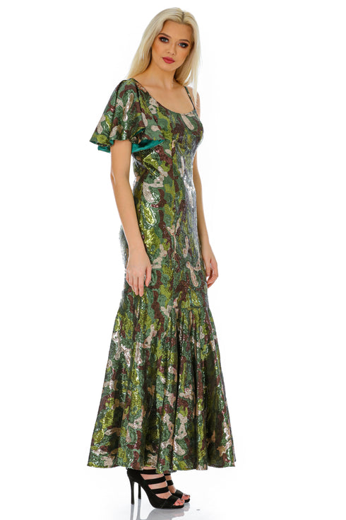 Rochie tull paietat T-68